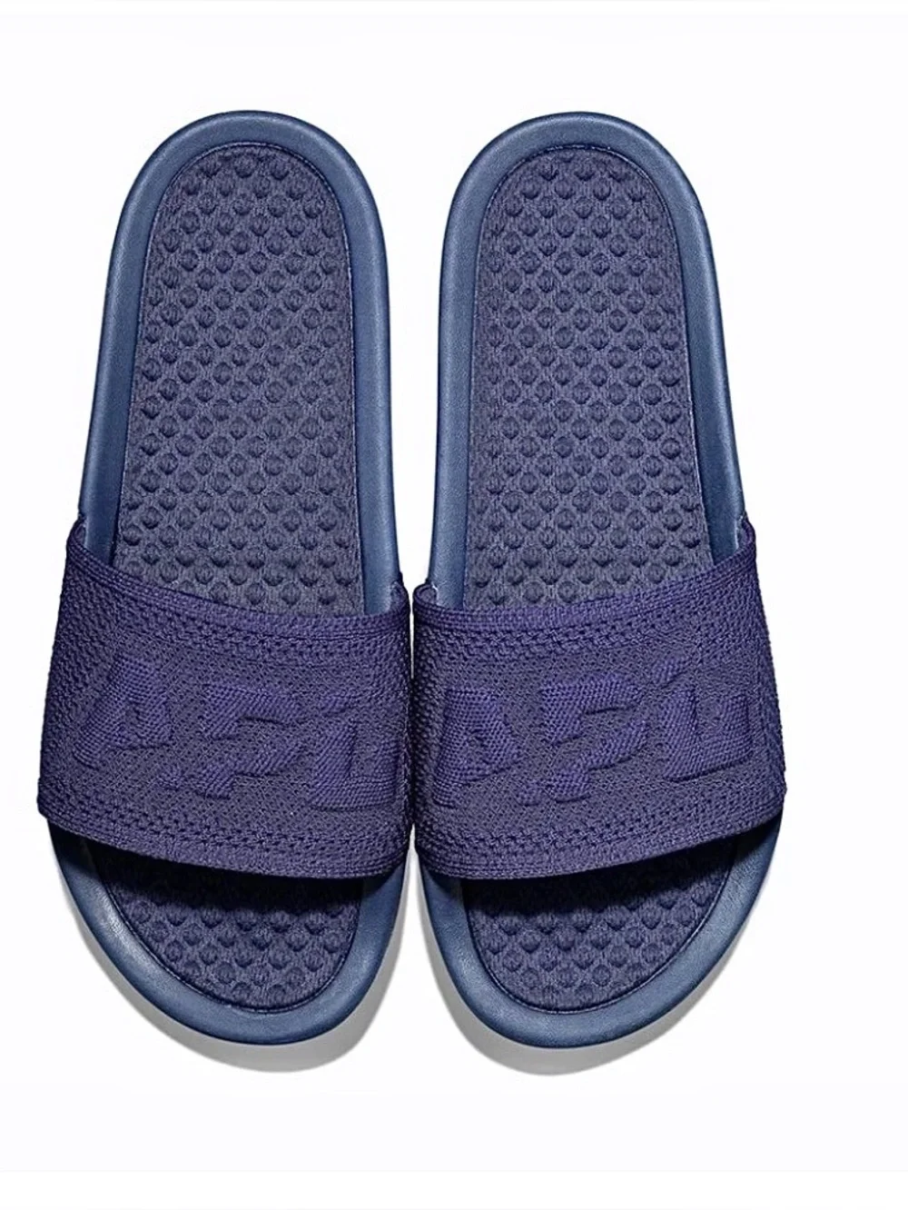 APL Big Logo TechLoom Slides Sandal Navy Blue 11 NWOB